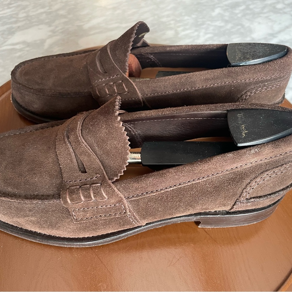 Church’s suede pembrey loafers.